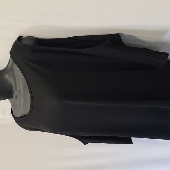 3/$15🌼Black Cold Shoulder Dolman Style Shirt sz Small - Picture 4 of 5